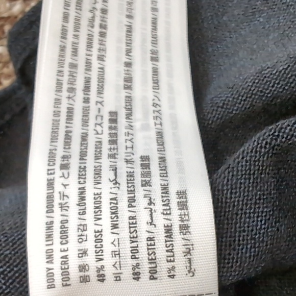 Abercrombie and Fitch Body Suit Soft Long Sleeve NEW Size Medium Black-blue - Picture 8 of 11